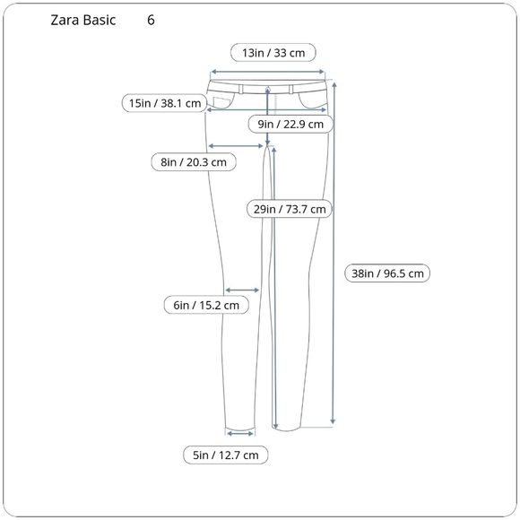Zara Basic | 6 | Skinny Jeans - Picture 8 of 8